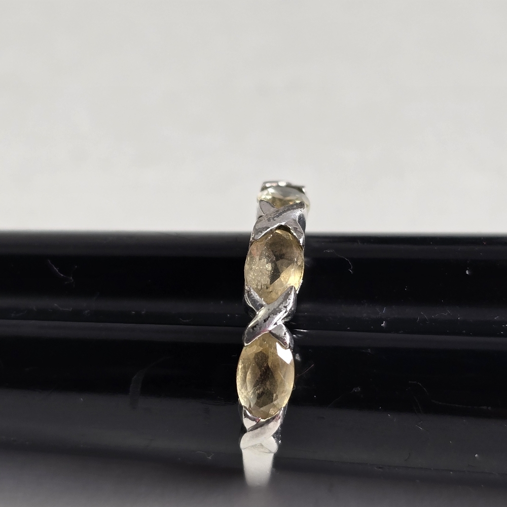 Elegant Sterling Silver 925 Citrine Ring - Picture 6 of 6